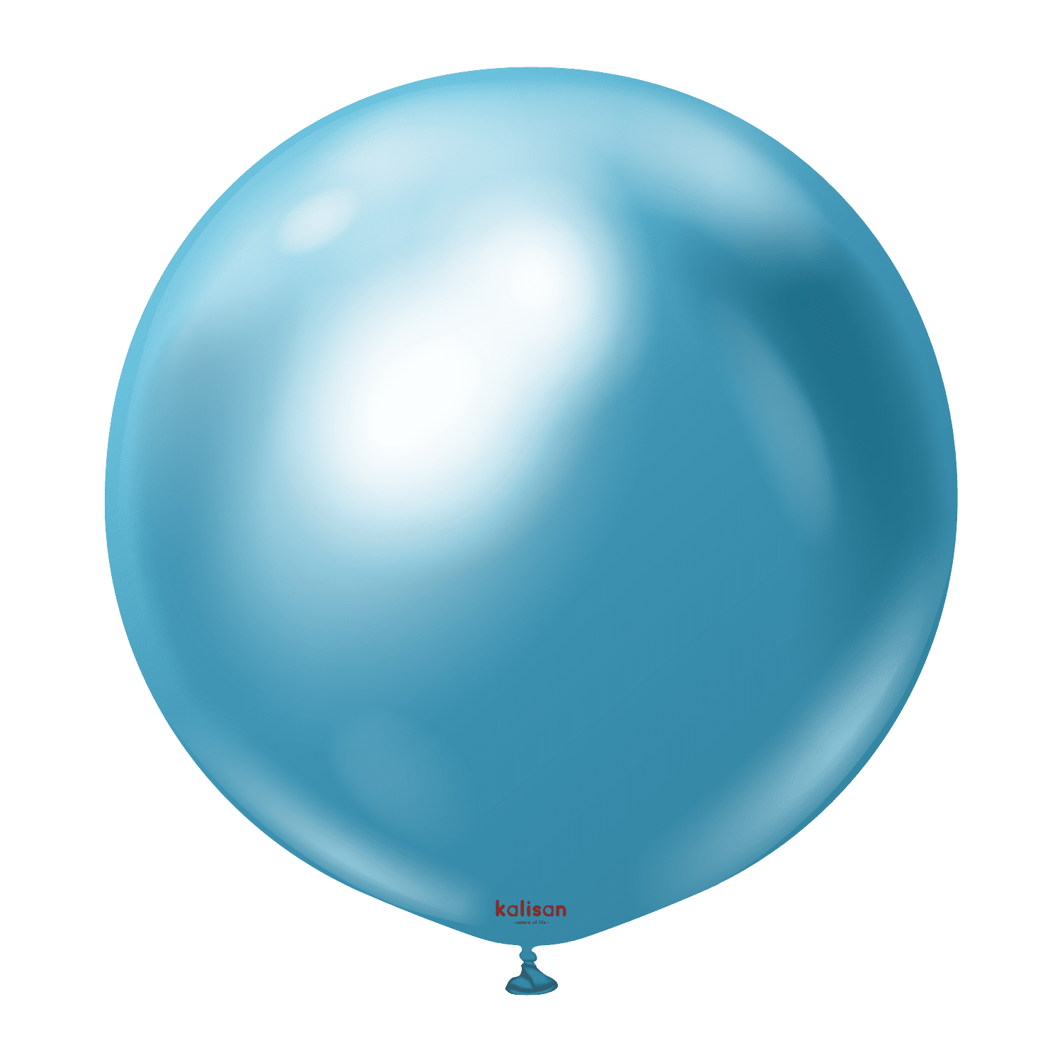 36" Mirror Blue Latex Balloons