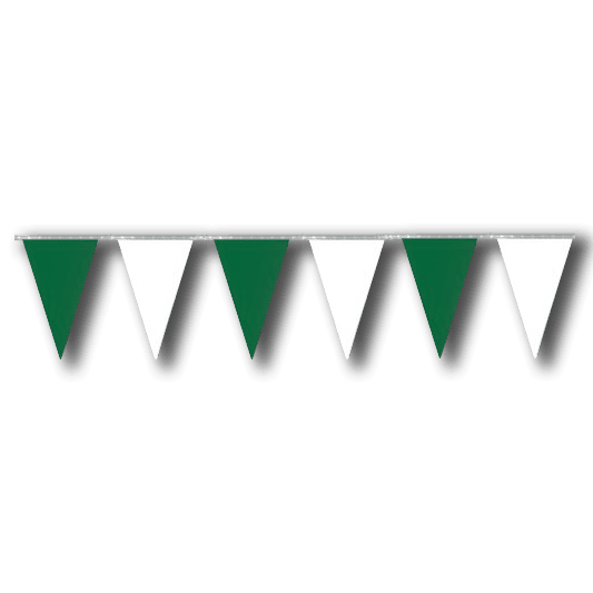 Pennant Strings 100' - Green-White