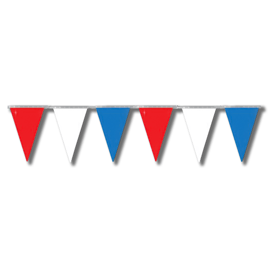 Pennant Strings 100' - Red-White-Blue