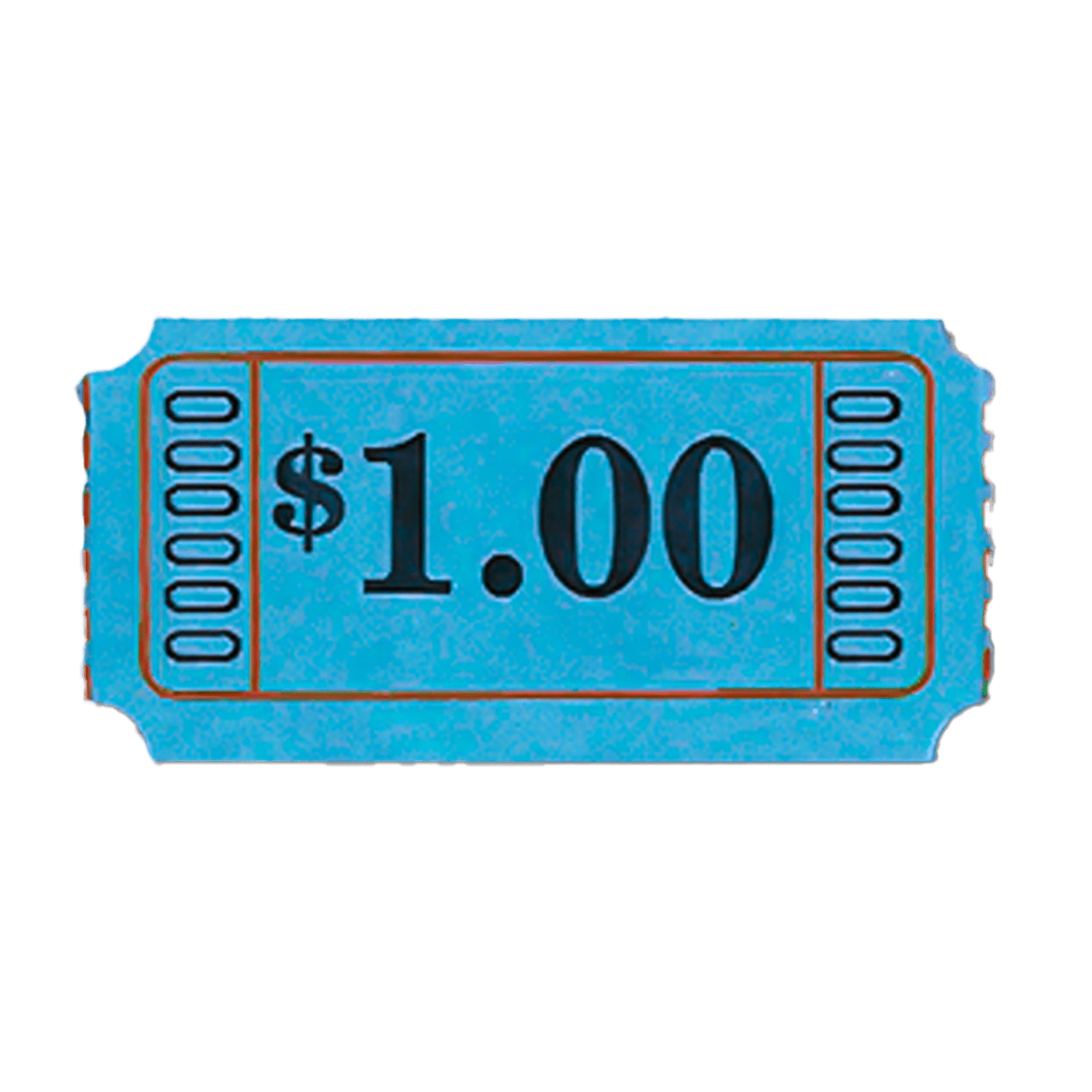 Blue $1.00 Single Roll Tickets