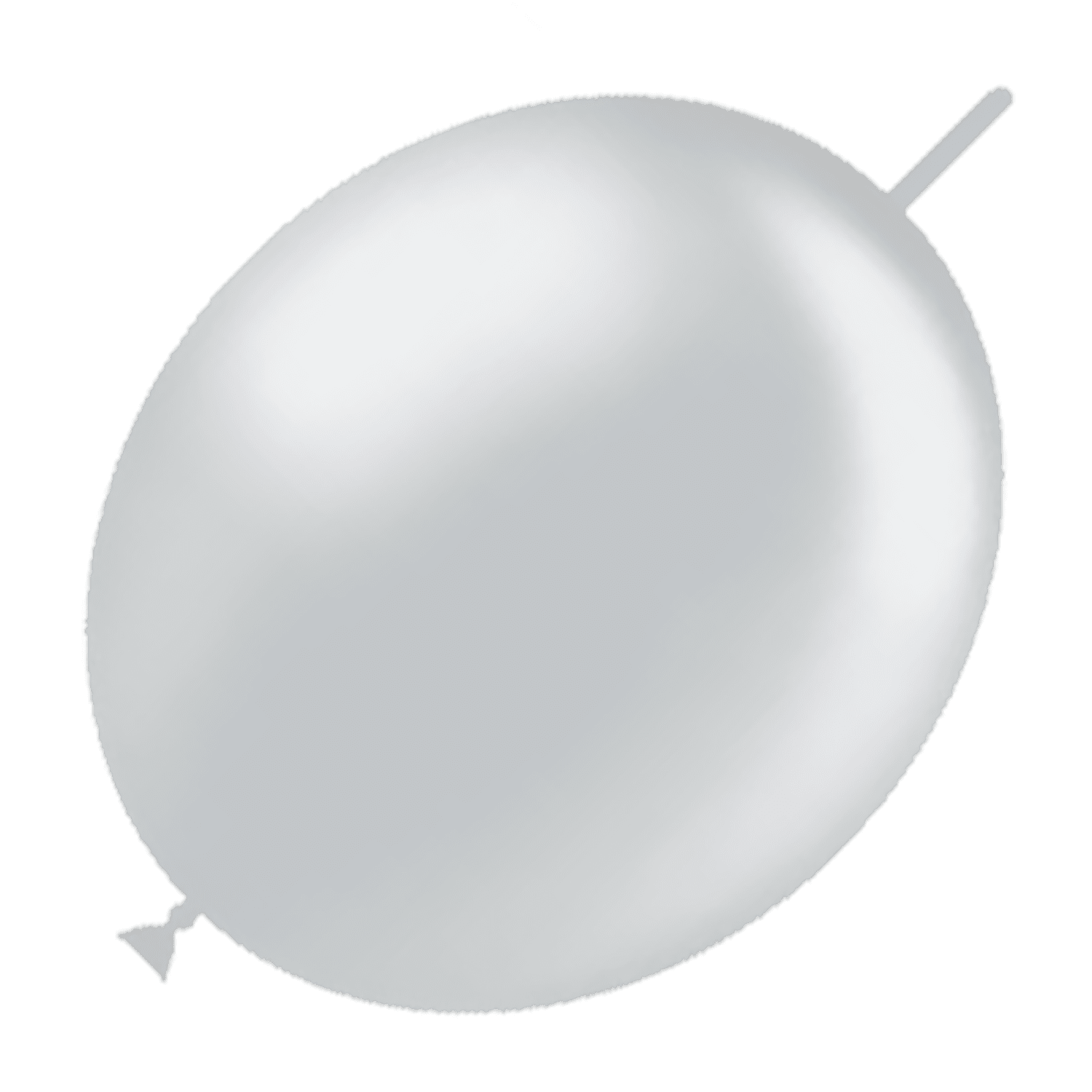 Balloonia 12" Decolink Metallic Silver Latex Balloons