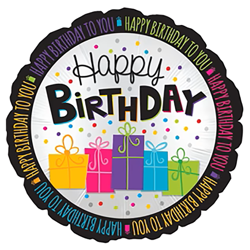 17" Happy Birthday Gifts Foil Balloon