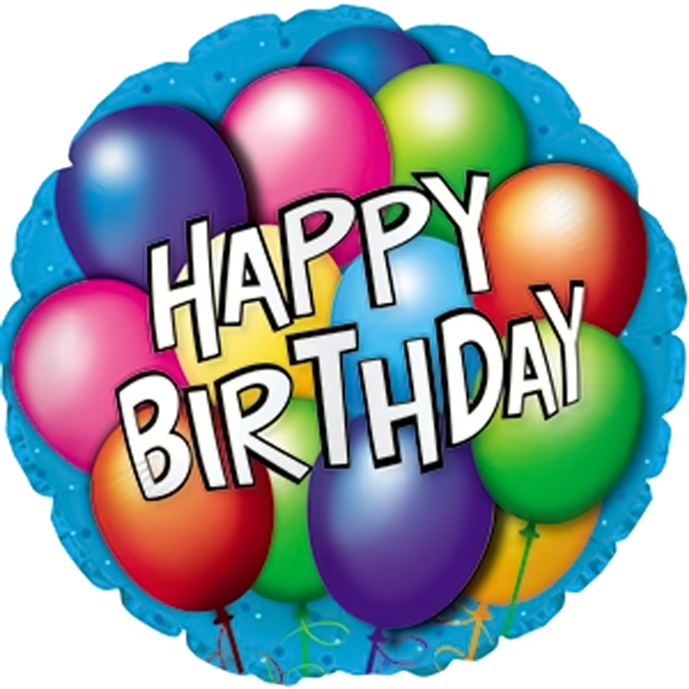 18" Happy Birthday Balloons Foil Balloons