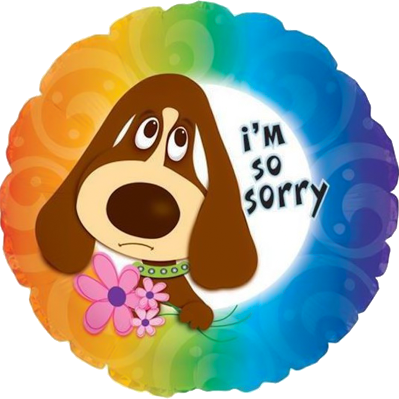 17" I'm So Sorry Foil Balloon
