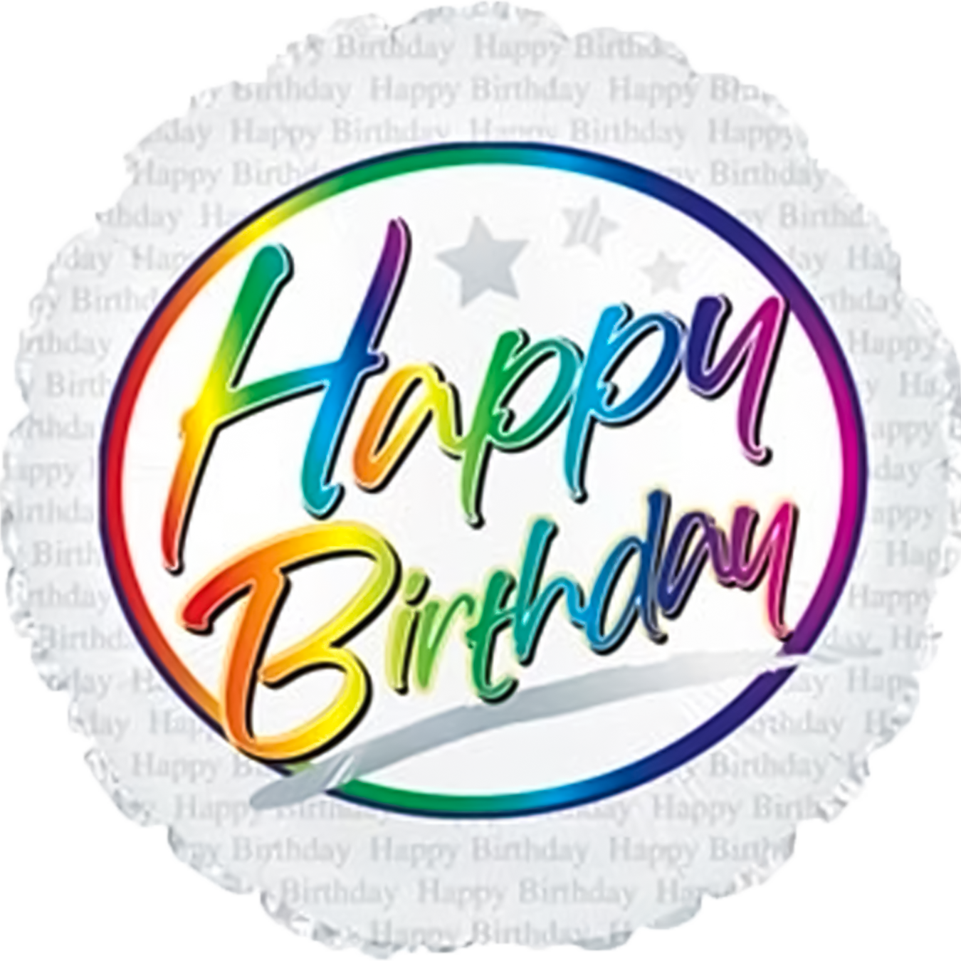 18" Birthday Rainbow Foil Balloon